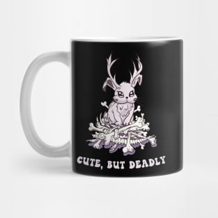 Cute but deadly Pastel Goth Jackalope Mythical Creature Mug